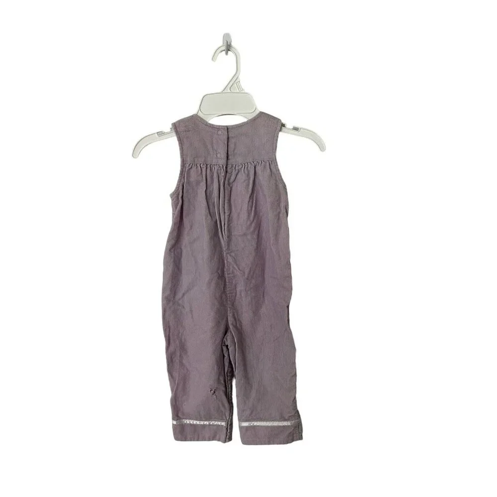 Gymboree  18-24‎ European Holiday vintage lavender corduroy romper
